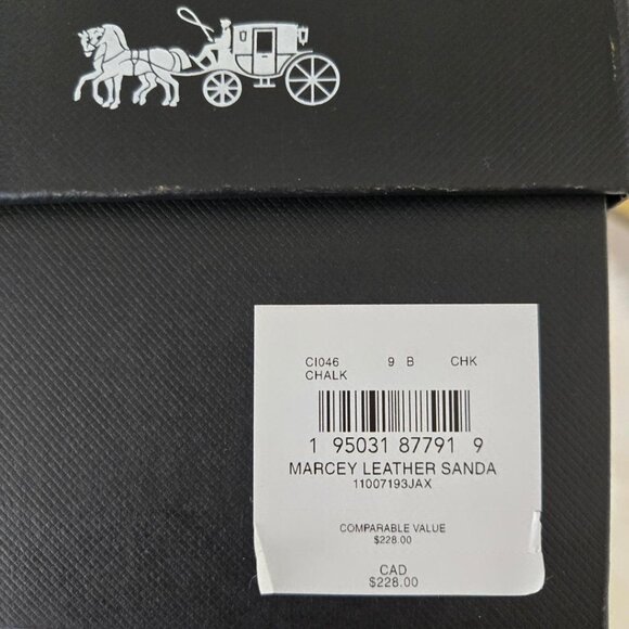Coach Marcey leather heel sandal slide BRAND NEW! size 9 - Picture 12 of 14